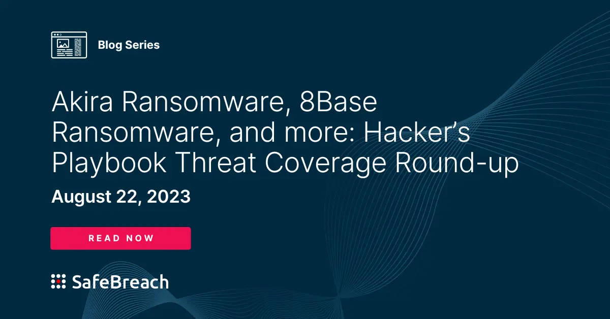 Akira Ransomware 8base Threat Coverage Malware