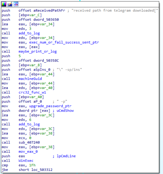 Second phase malware